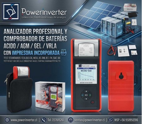 TESTER - ANALIZADOR DE BATERIAS PROFESIONAL 